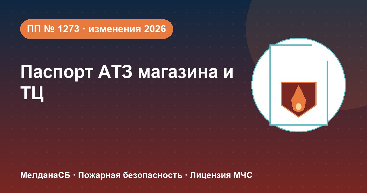 Паспорт безопасности магазина и ТЦ по ПП № 1273: изменения 2026 года в Перми