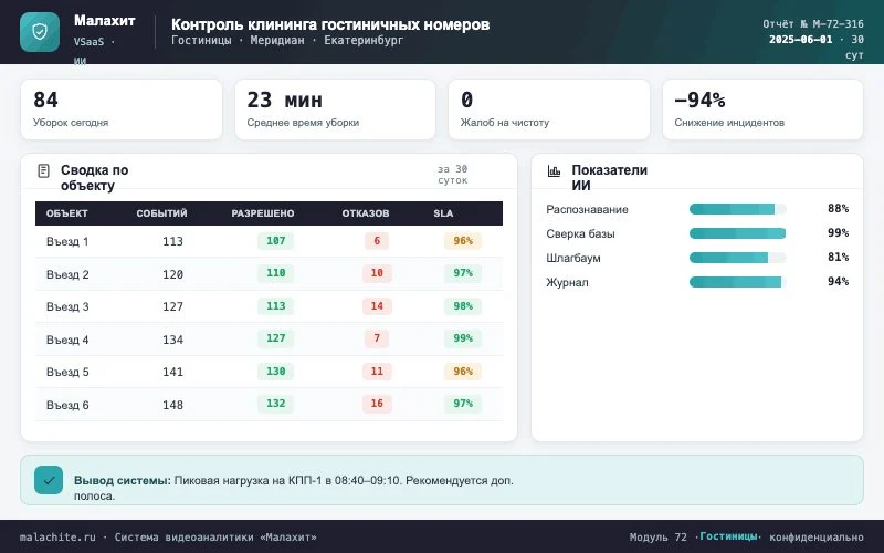 Отчёт за период — Система Малахит