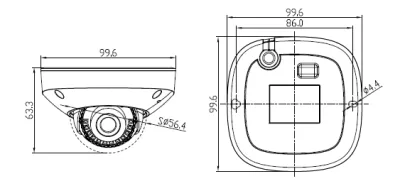 Профессиональная IP-камера MSB ML-M-D2M11IR (2,8мм) 